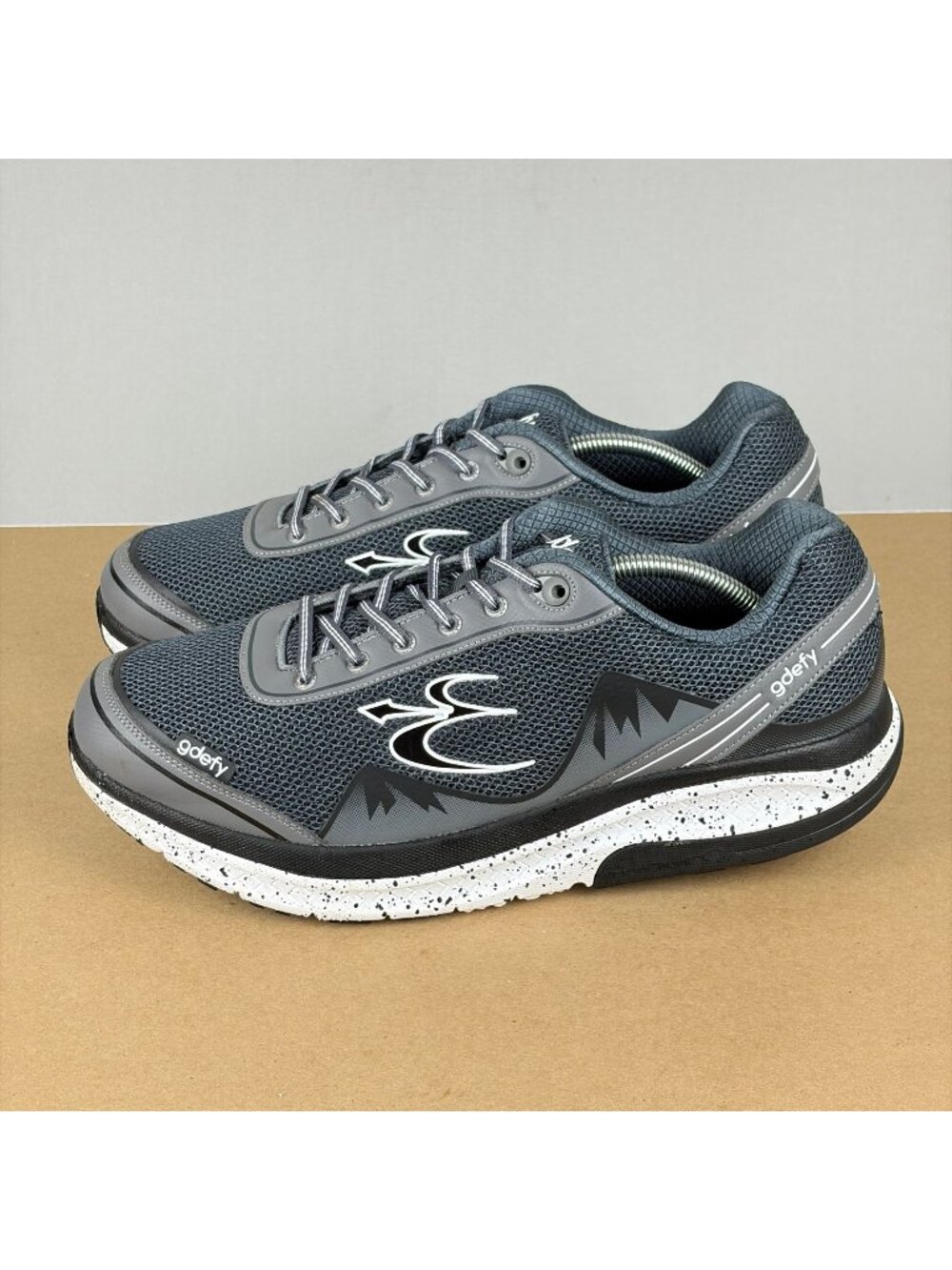 Gravity Defyer GDefy Mighty Walk Athletic Shoes Mens 14 Gray Black Walking